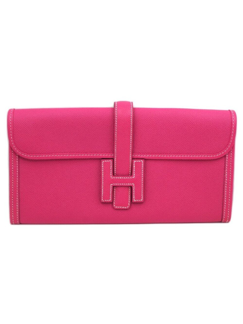 Hermes Jige 29 Rose Tyrian Pink Clutch Veau Epsom